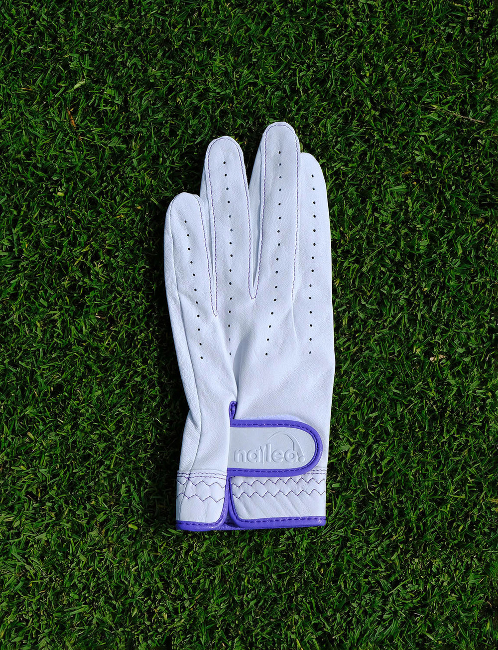 【XEXYMIX GOLF】 Sheepskin Left Hand Golf Glove (WOMAN) Women's Sheepskin Left Golf Glove_White Pink GAB221A / Left