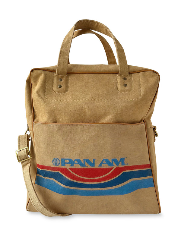 Vintage Tan Pan Am Bag