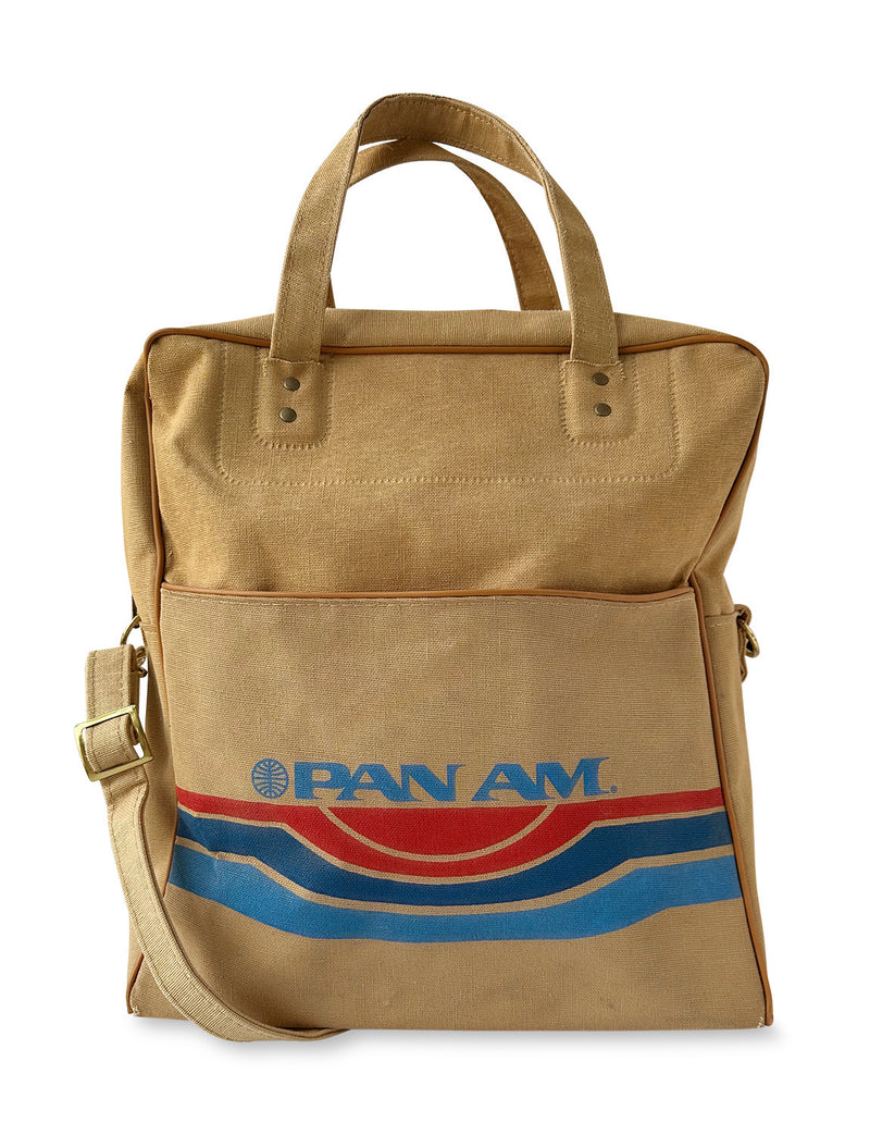Vintage Tan Pan Am Bag