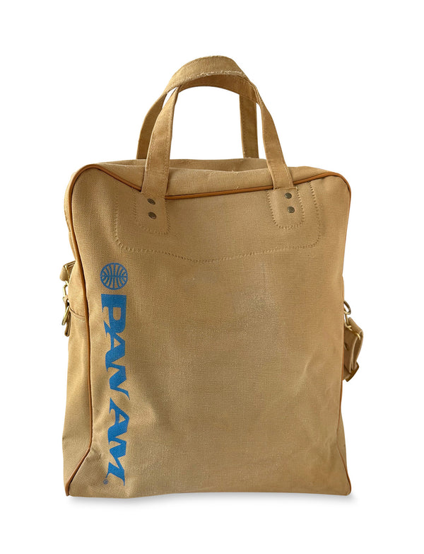 Vintage Tan Pan Am Bag