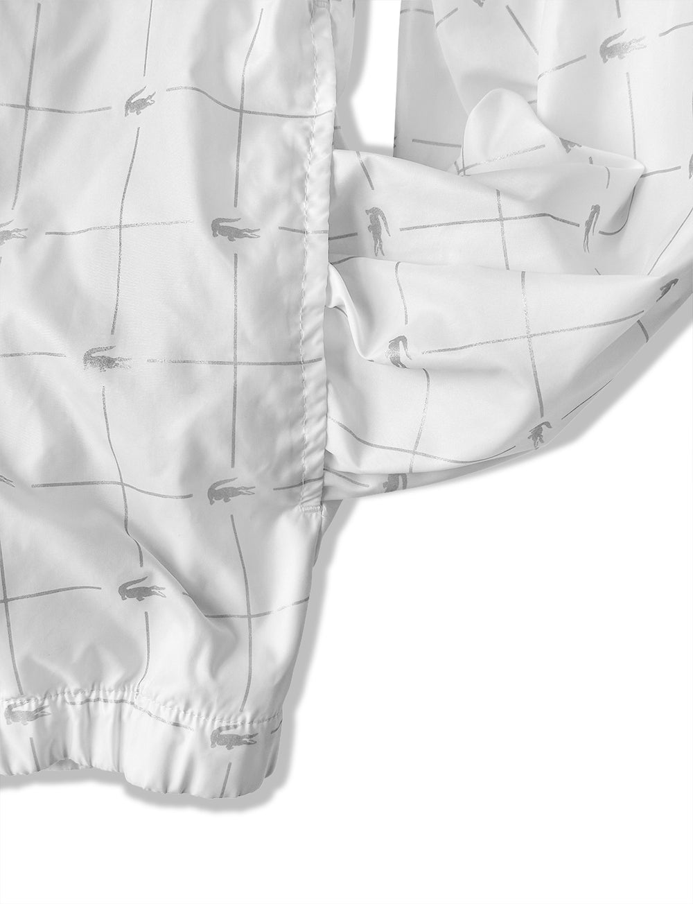 Supreme × LACOSTE ナイロンジャケット ホワイト Supreme × LACOSTE ナイロンジャケット ホワイト