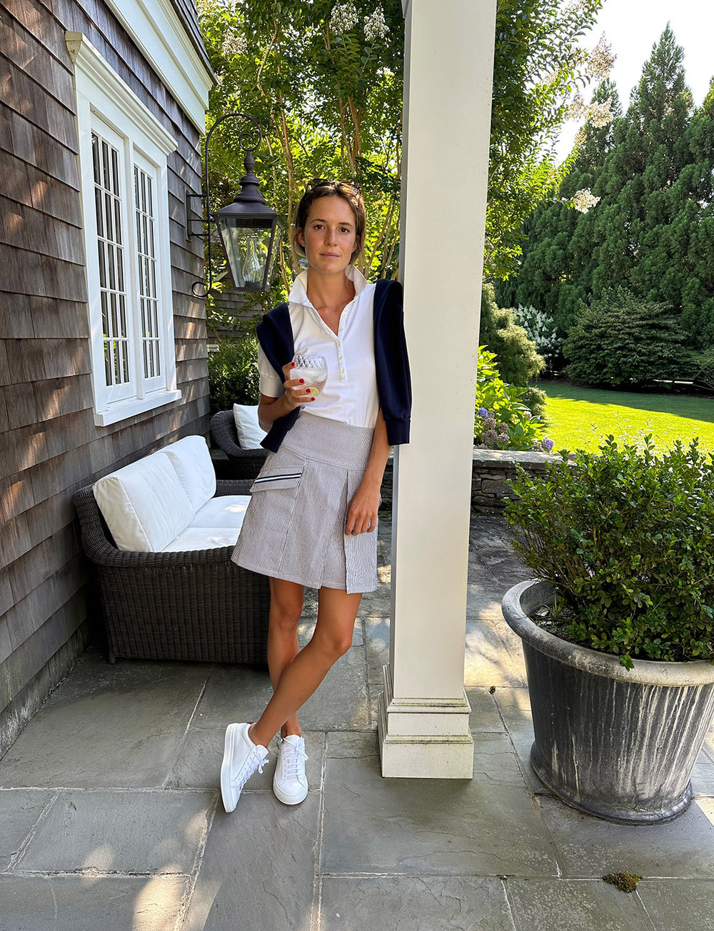Seersucker golf skirt – HEDGE