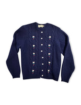 Vintage LL Navy Bean Cardigan