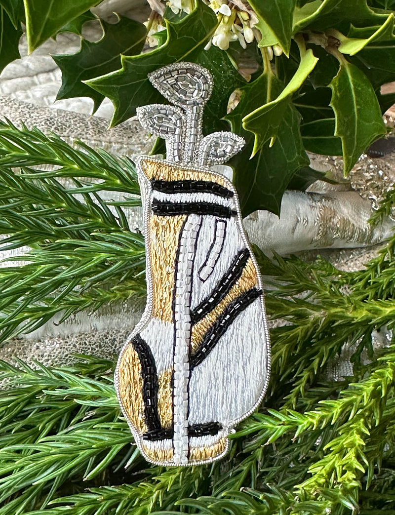 Golf Caddie Brooch