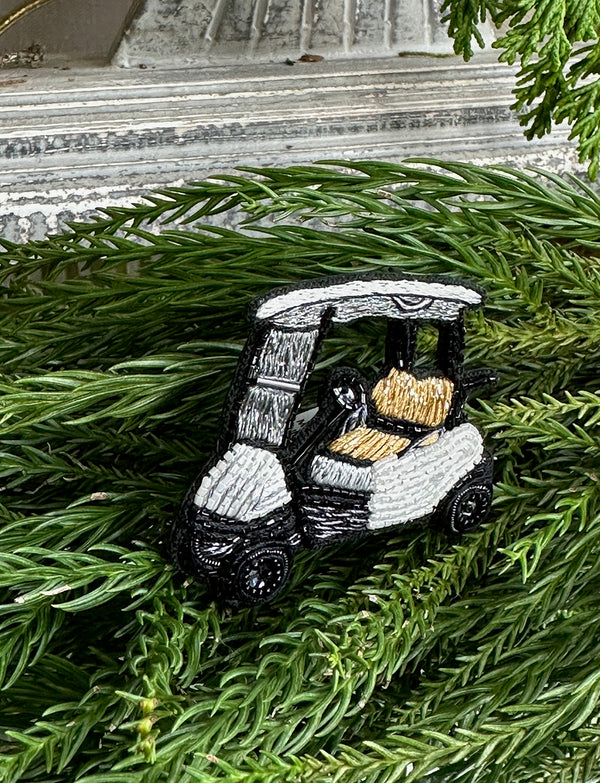 Golf Cart Brooch