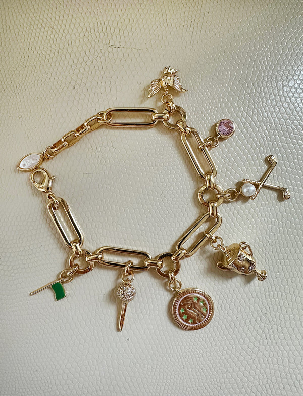 Golf Charm Bracelet