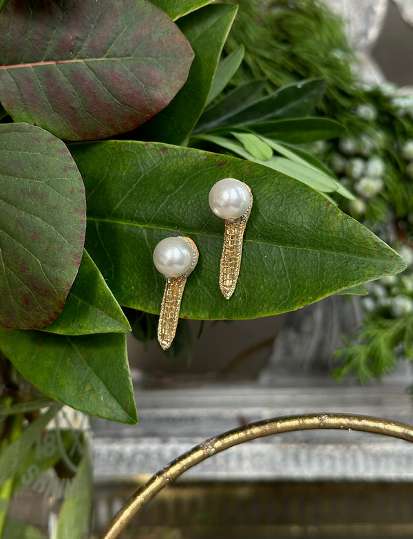 Beaded Golf Tee Earrings
