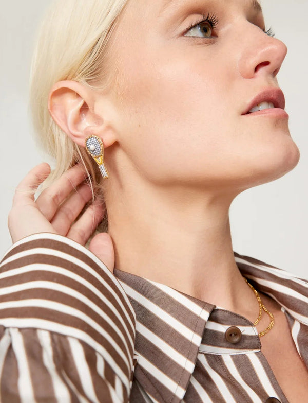 Tennis Racket Earrings