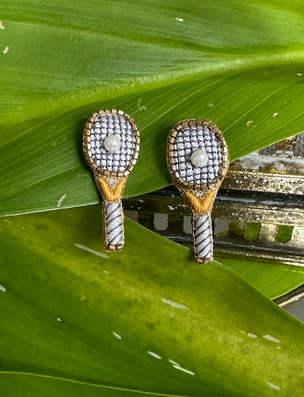 Tennis Racket Earrings