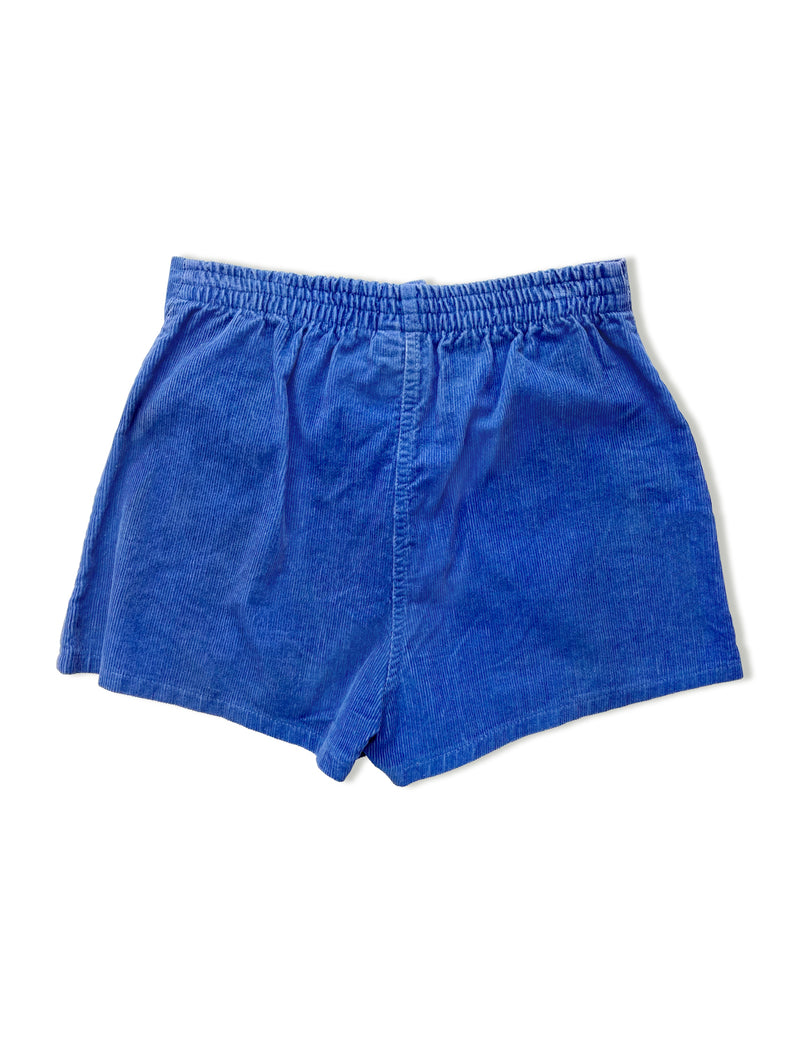 Vintage Blue 1980's Rake OP Corduroy Shorts