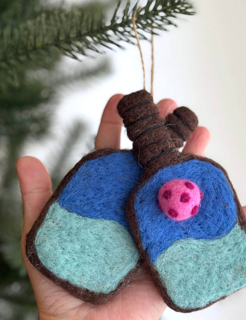 Felt Pickleball Ornament