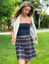 Vintage Plaid Skort
