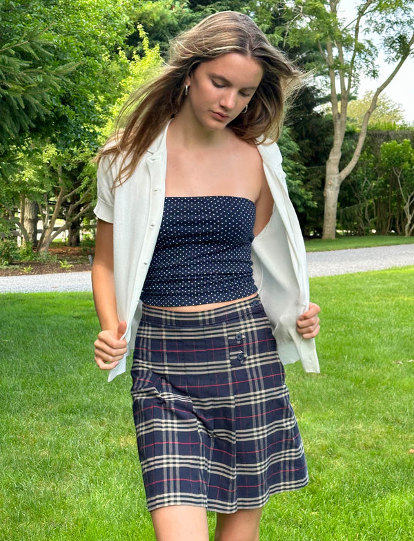 Vintage Plaid Skort