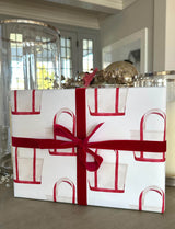 Red Tote Bag Wrapping Paper