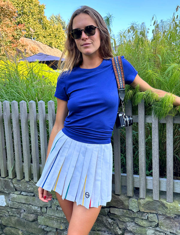 Vintage Sergio Tacchini Rainbow Pleated Tennis Skirt