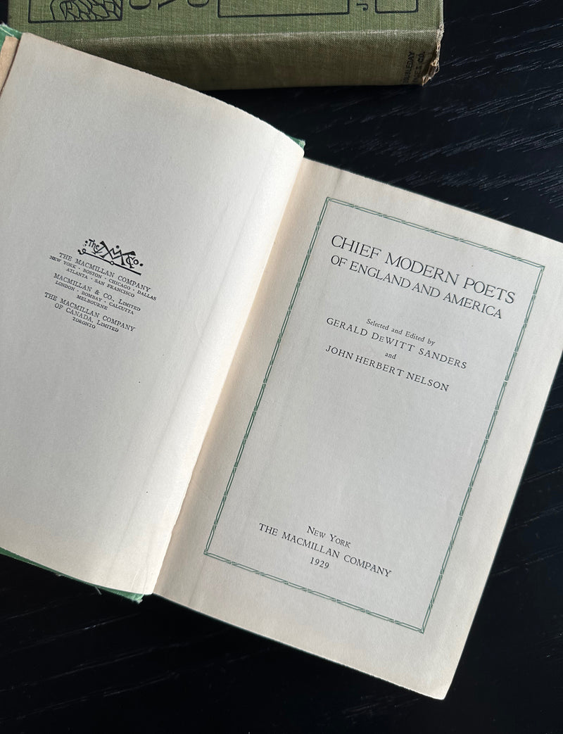 Vintage Book: Chief Modern Poets