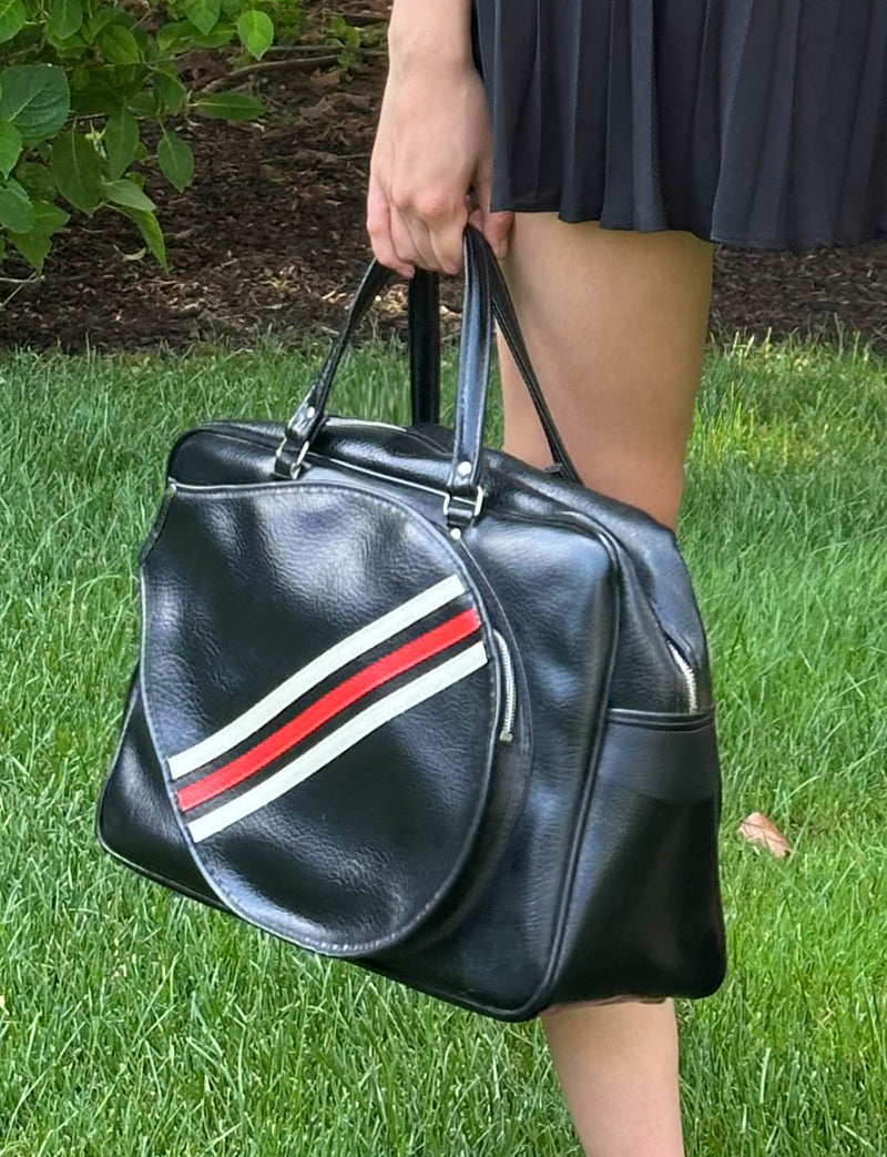 Vintage Leather Racquet Bag