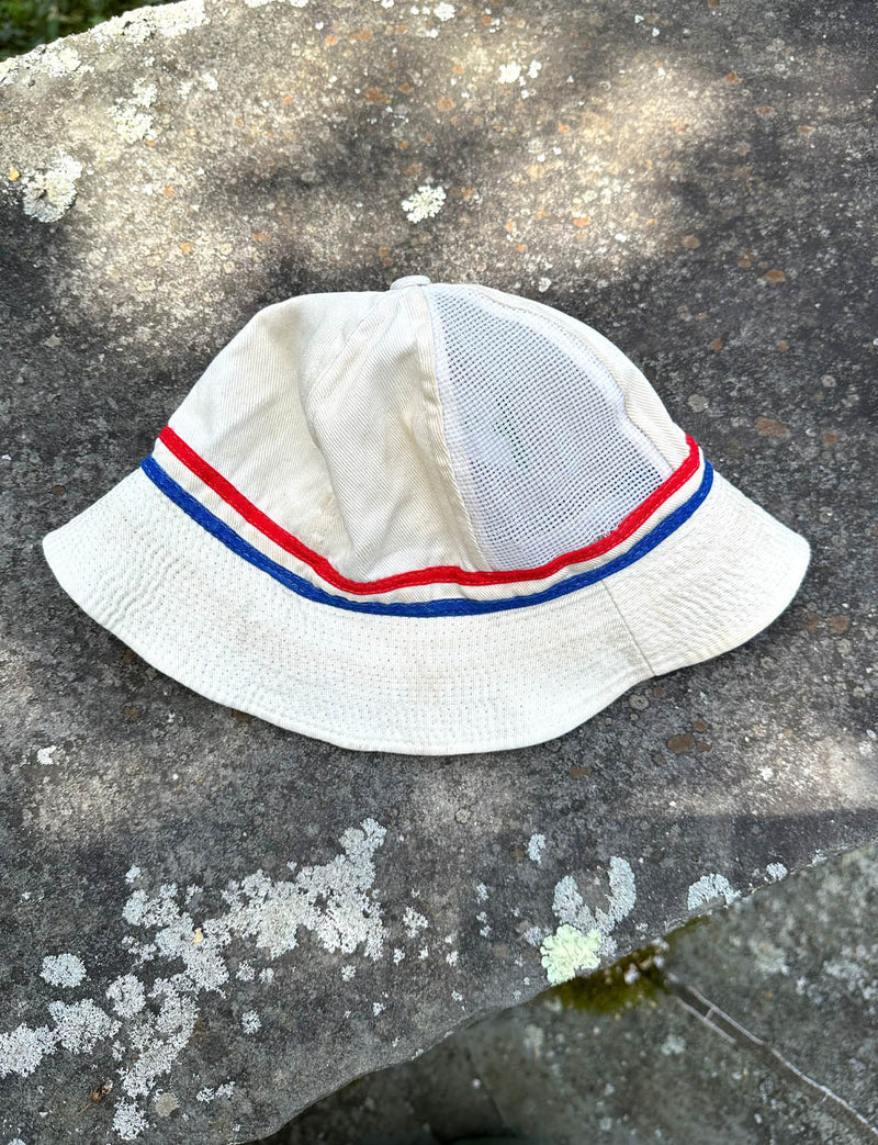 Vintage White Bucket Hat