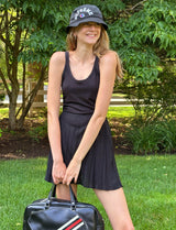 Vintage Leather Racquet Bag