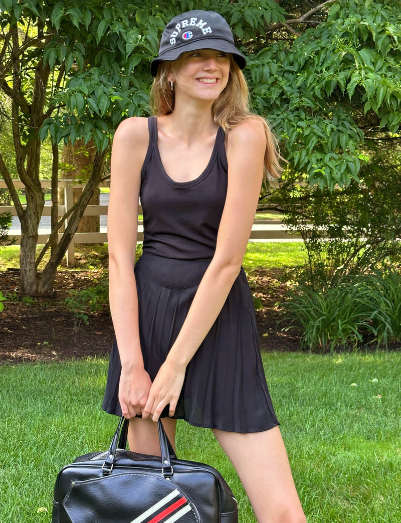 Vintage Leather Racquet Bag