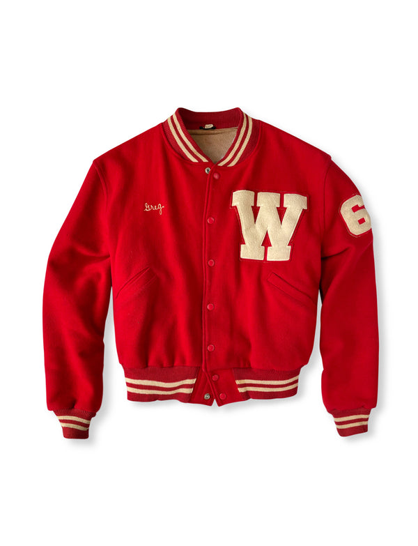 Vintage Red Varsity Jacket