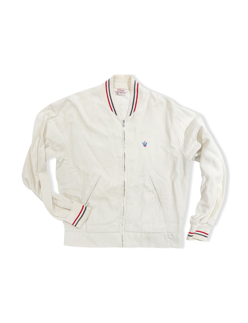 Vintage White Wilson Tennis Warm-Up Jacket