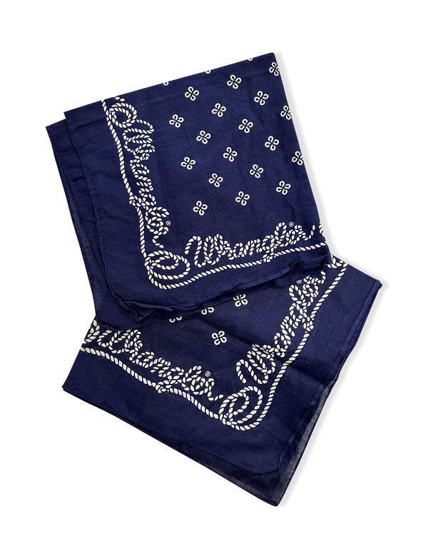 Vintage Navy Blue Wrangler Bandana