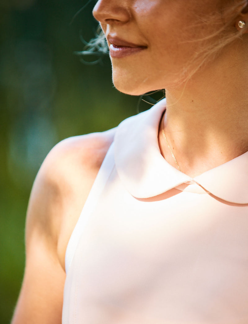 HEDGE Dune Racerback Dress With Collar